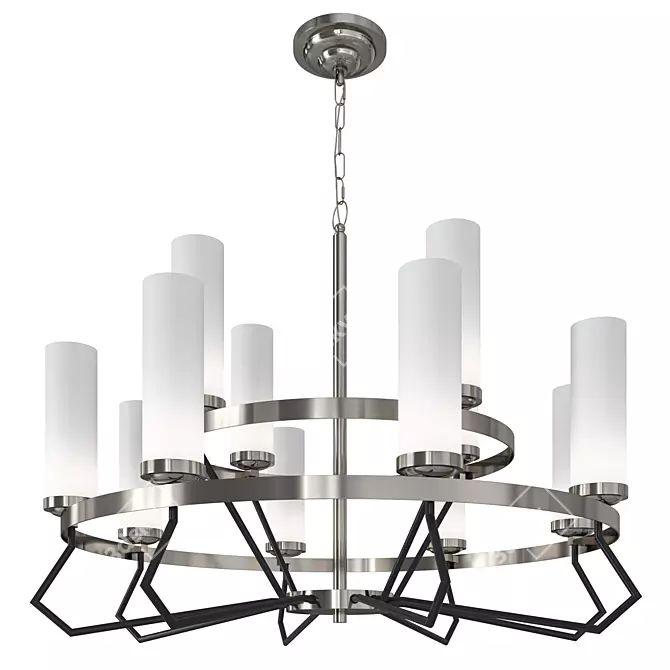 Elegant Lightstar Flume Pendant Chandelier 3D model image 3