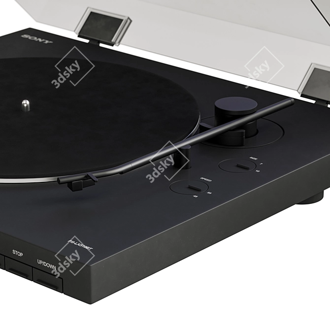 Interactive Vinyl Turntable Experience 3D model image 2