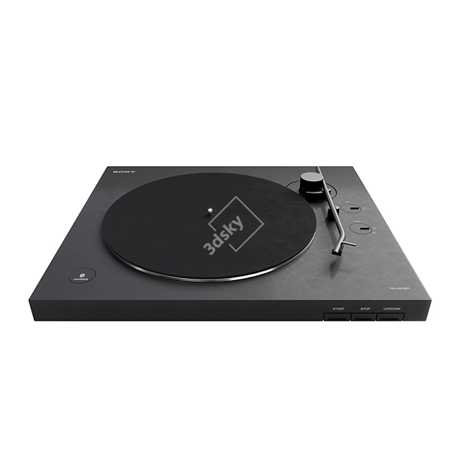 Interactive Vinyl Turntable Experience 3D model image 4