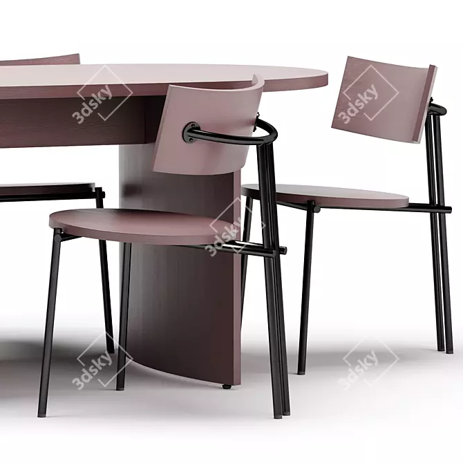 LOBE Dining Set - Tamo 3D model image 3