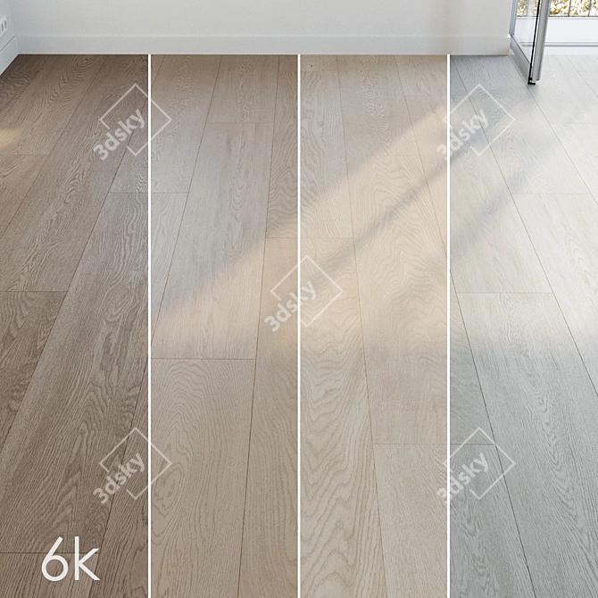 High-Quality Parquet Texture Bundle 3D model image 1