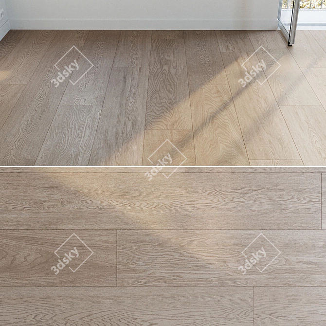 High-Quality Parquet Texture Bundle 3D model image 3