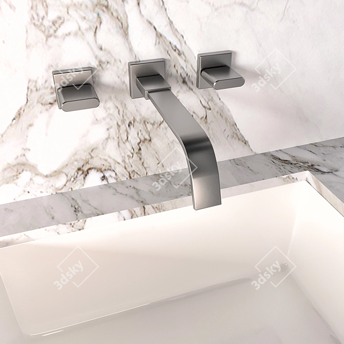 Classic Bathroom Furniture Set No.3 3D model image 5