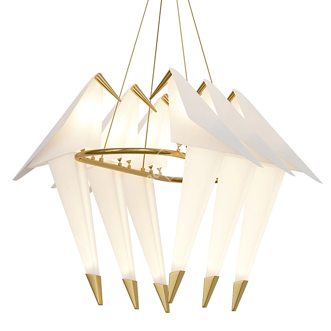 Origami Bird Chandelier Imperium Loft 3D model image 1