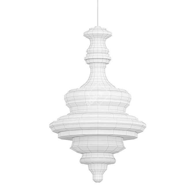 Opulent Bolshoi Theatre Chandelier 3D model image 3