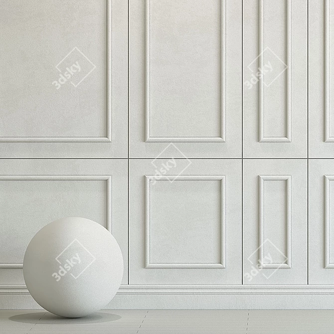 Decorative Plaster with Molding 256 3D model image 2