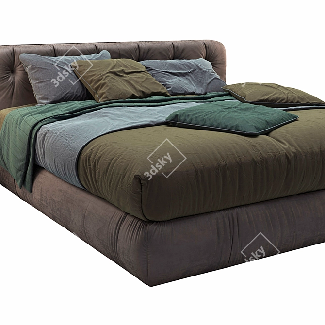 VITTORIA Bed: Modern Stylish Design 3D model image 3