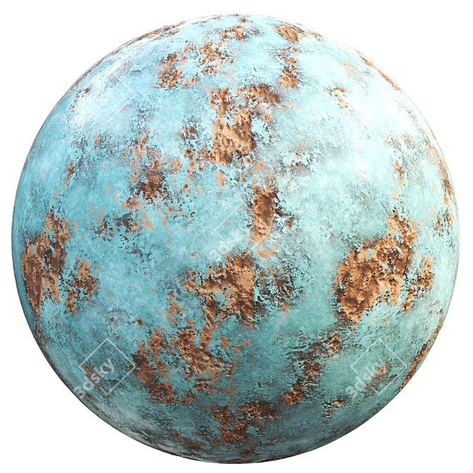 Rusty Metal PBR Texture Collection 3D model image 3