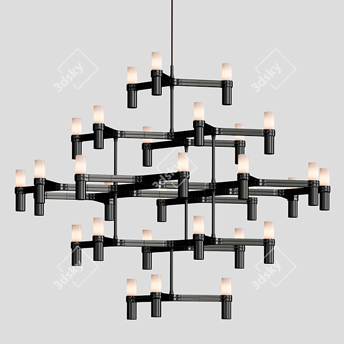 Elegant Nemo Chandelier Masterpiece 3D model image 2