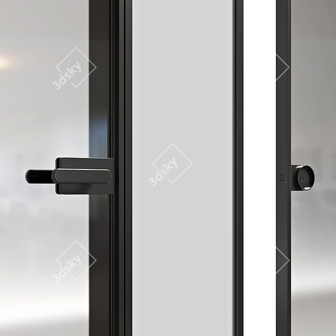 Sleek Lualdi L7 Pocket Door 3D model image 2