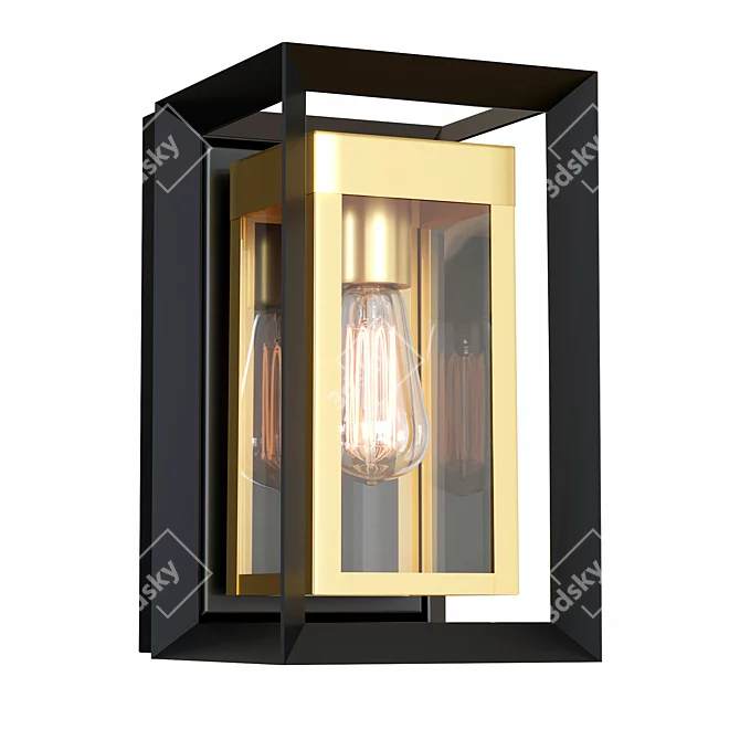 Outdoor Wall Lantern in Corona 3D model image 1