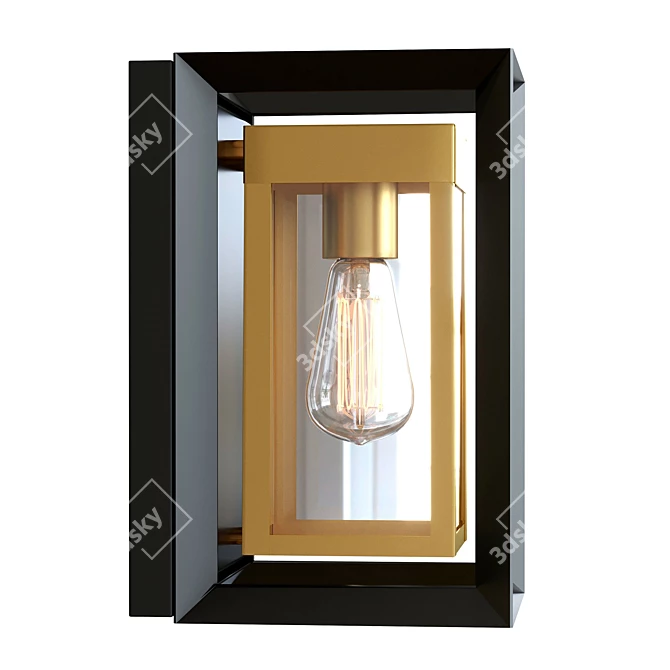 Outdoor Wall Lantern in Corona 3D model image 2