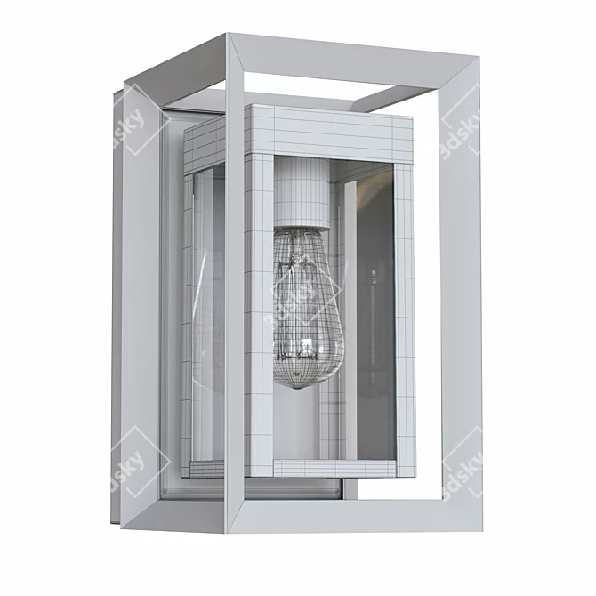 Outdoor Wall Lantern in Corona 3D model image 4