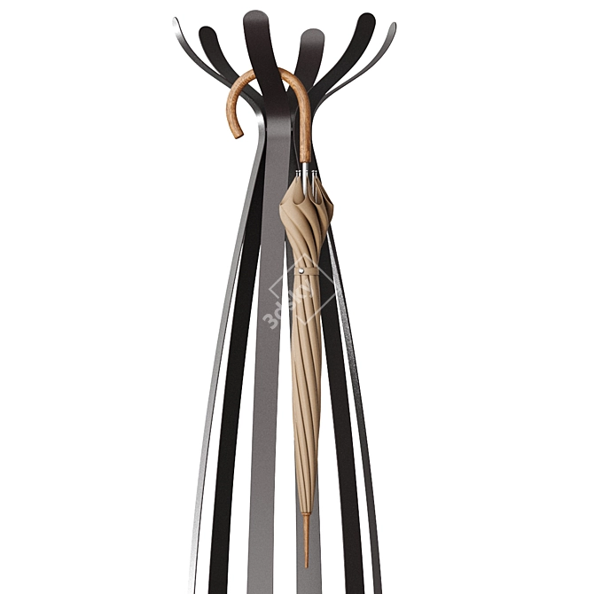 Ficus Morica Metal Coat Hanger 3D model image 3