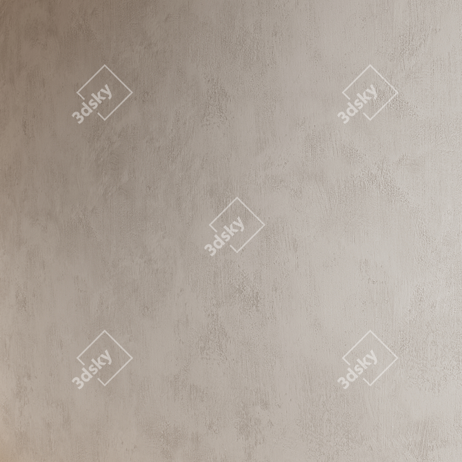 Seamless Decorative Plaster Material 3D model image 2