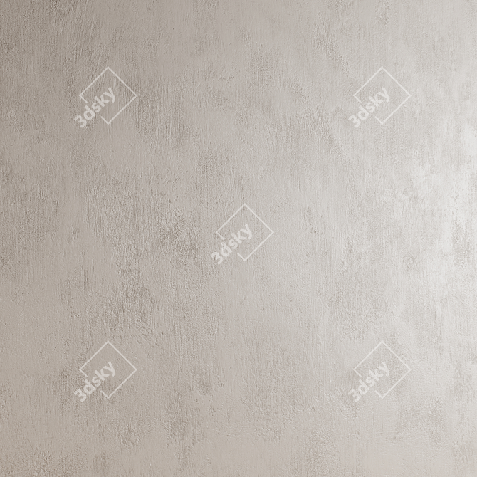 Seamless Decorative Plaster Material 3D model image 4