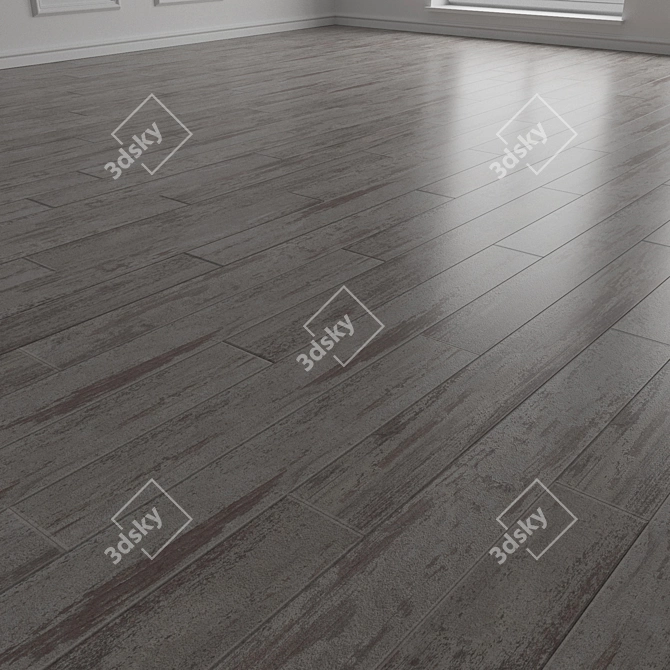 Wood Parquet Flooring Set 3D model image 2