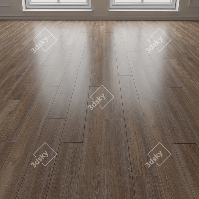 Wooden Parquet Floor Texture 3D model image 3