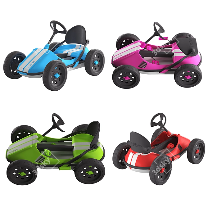 Chillafish Monzi RS Pedal Go-Kart 3D model image 3