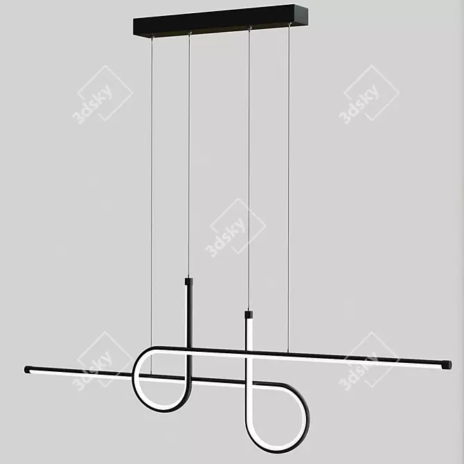 Modern Pendant Lamp Fixture 3D model image 3