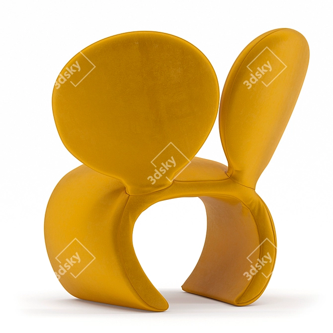 Arad Mouse Fabric Armchair 3D model image 5