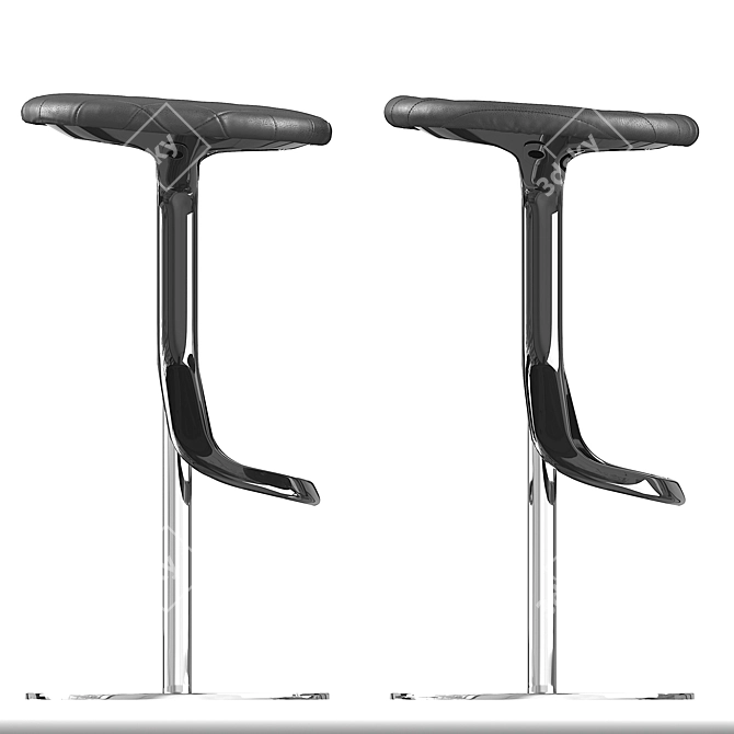 Swivel Lox Barstool with Height Adjustment 3D model image 5