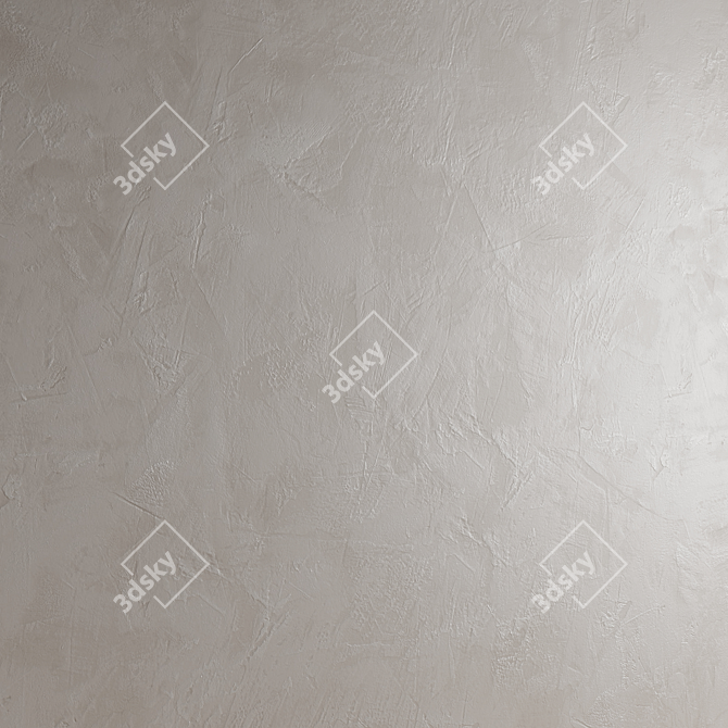 Seamless Decorative Plaster Material 3D model image 4