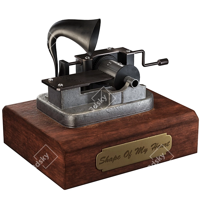 Photorealistic Music Box Model 3D model image 1