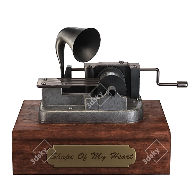 Photorealistic Music Box Model 3D model image 2