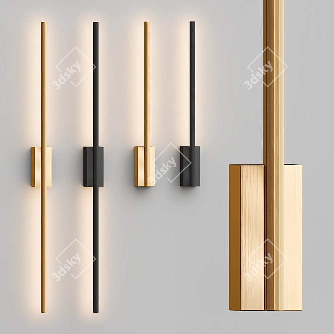 SKANDI Flade LED Wall Lights 3D model image 1