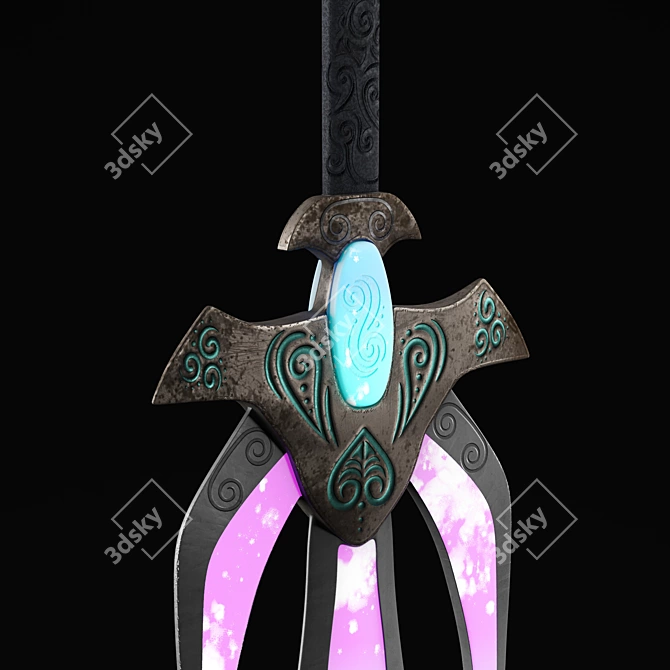 Futuristic Sci-Fi Sword Model 3D model image 3