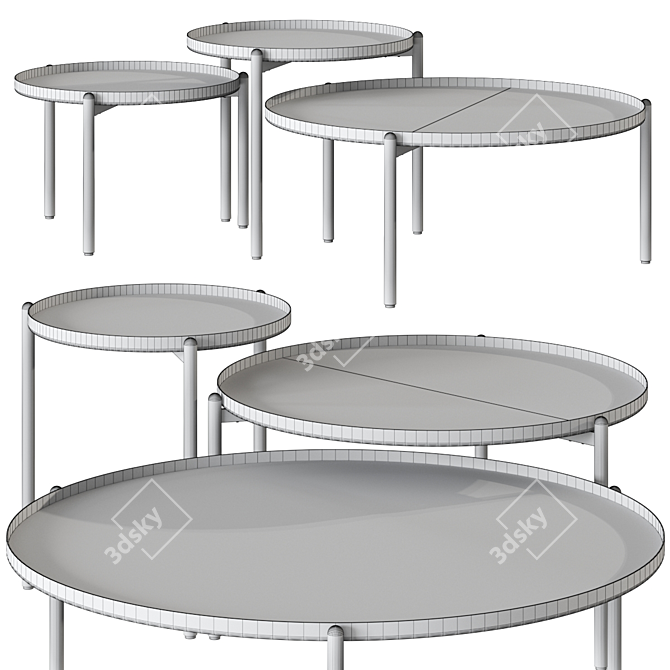 Sleek Campos Table Sovet Italia 3D model image 3