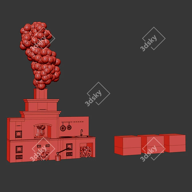 Brick BBQ 2014 Version 3D 3D model image 6