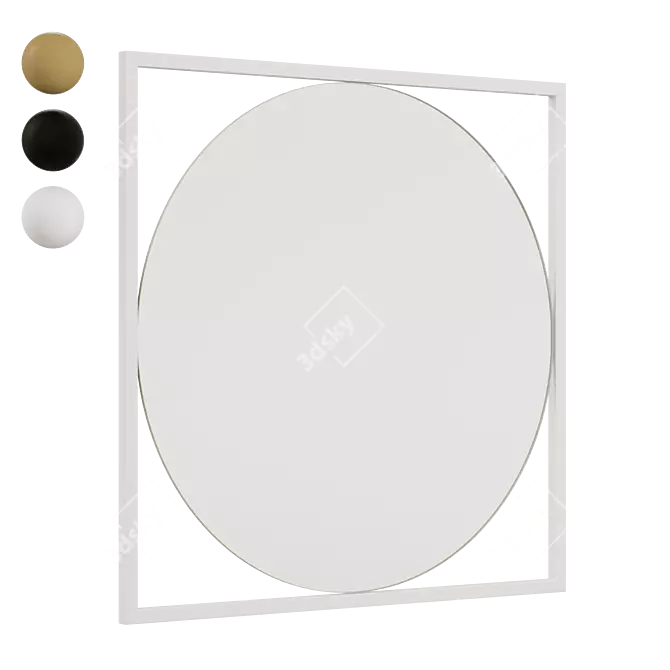 Square Frame Mirror 20x20mm 3D model image 3