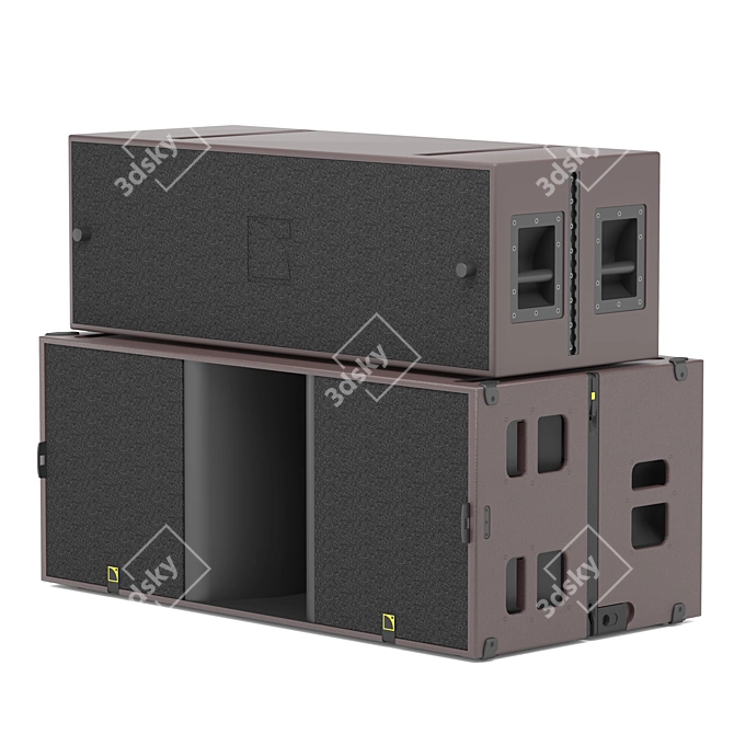 L-Acoustics V-DOSC + KS28: Concert Rider Arrays 3D model image 1