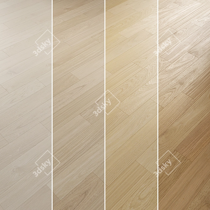  Oak Parquet Flooring Collection 3D model image 2