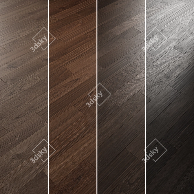  Oak Parquet Flooring Collection 3D model image 4