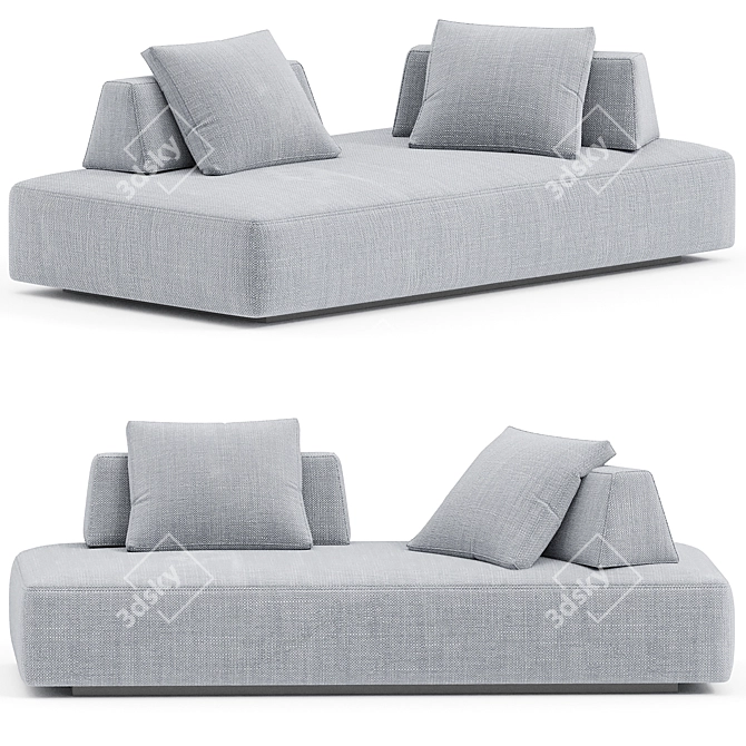 Modern Playground Sofa: 2104x1150x751mm 3D model image 1