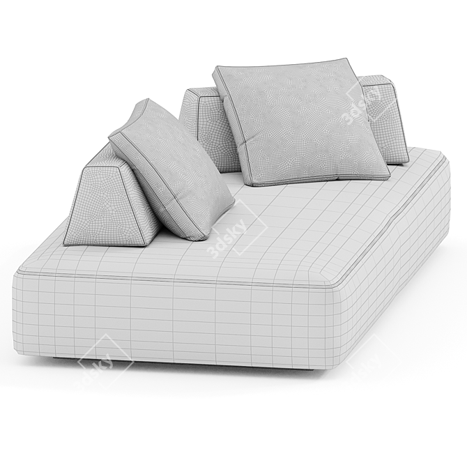 Modern Playground Sofa: 2104x1150x751mm 3D model image 3