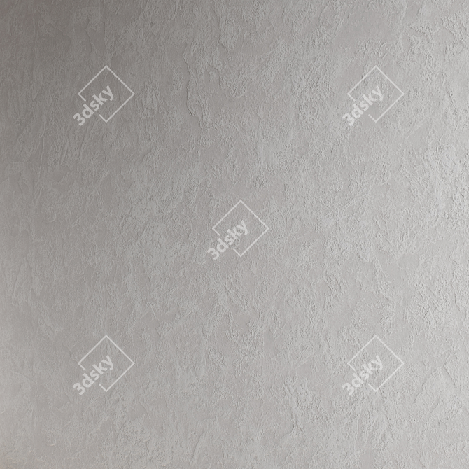 Seamless Decorative Plaster 3D Model 3D model image 2