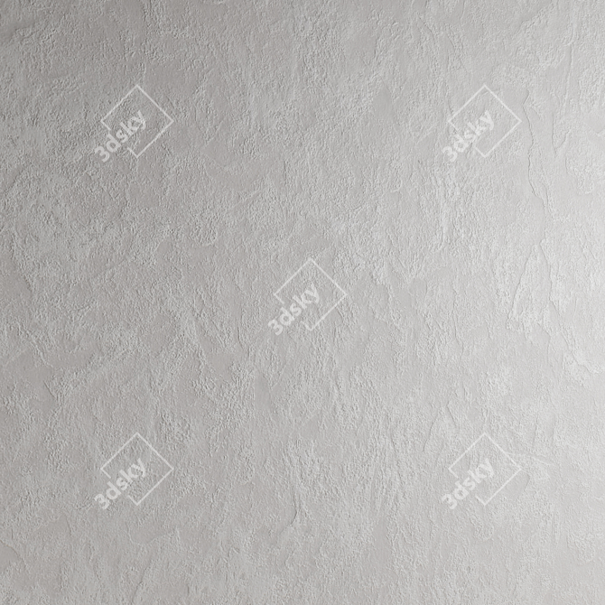 Seamless Decorative Plaster 3D Model 3D model image 4