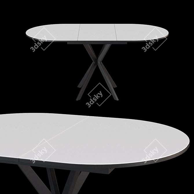 Modern Extendable Kennel Table 3D model image 3