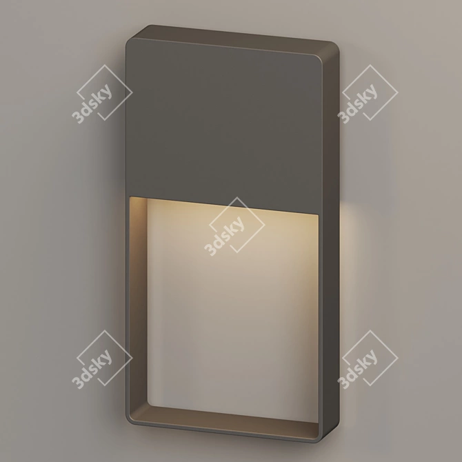 Contemporary Outdoor LED Wall Sconce 3D model image 3