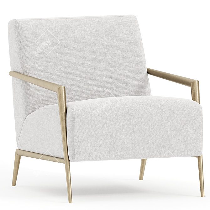 Modern Enzo Lounge Chair 3D model image 1