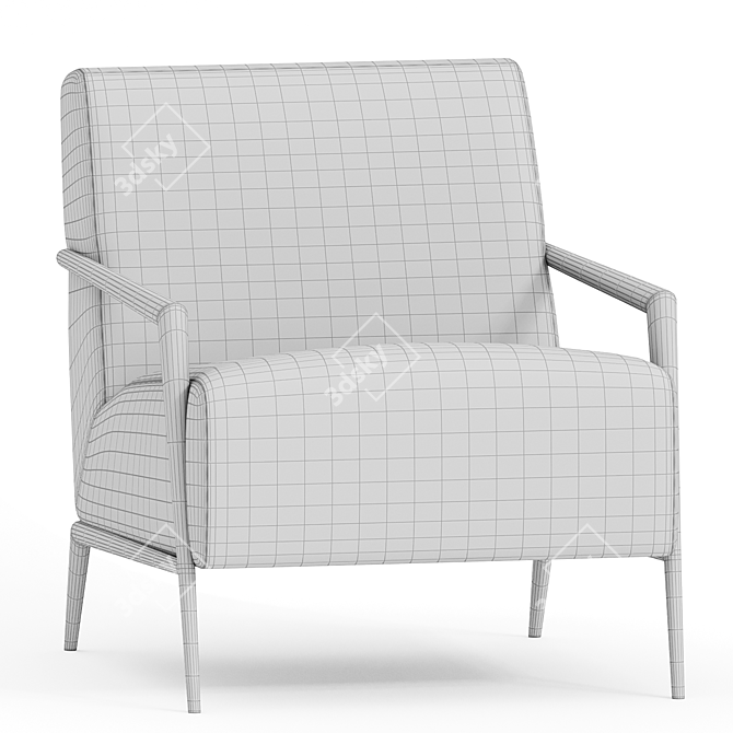 Modern Enzo Lounge Chair 3D model image 3