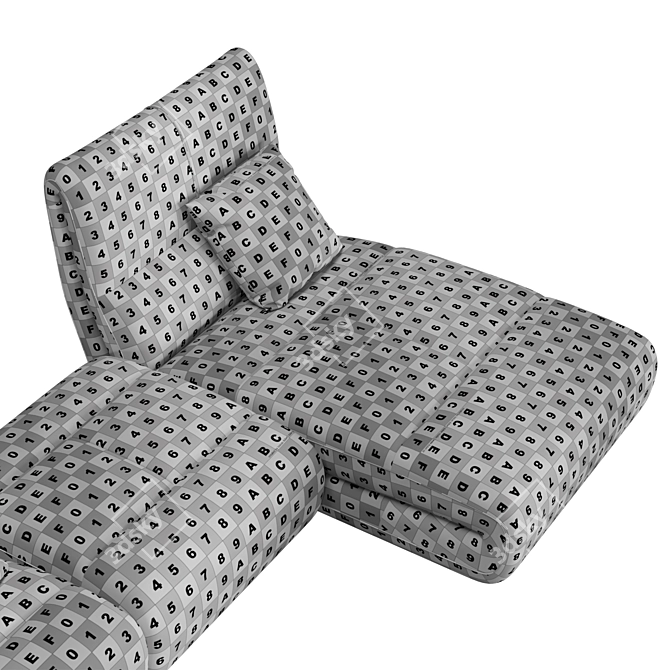 Modern Modular Pongo Sofa Set 3D model image 7