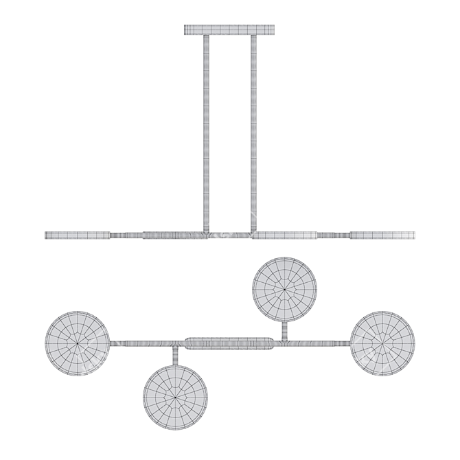 Multi-Directional LED Light Fixture 3D model image 5