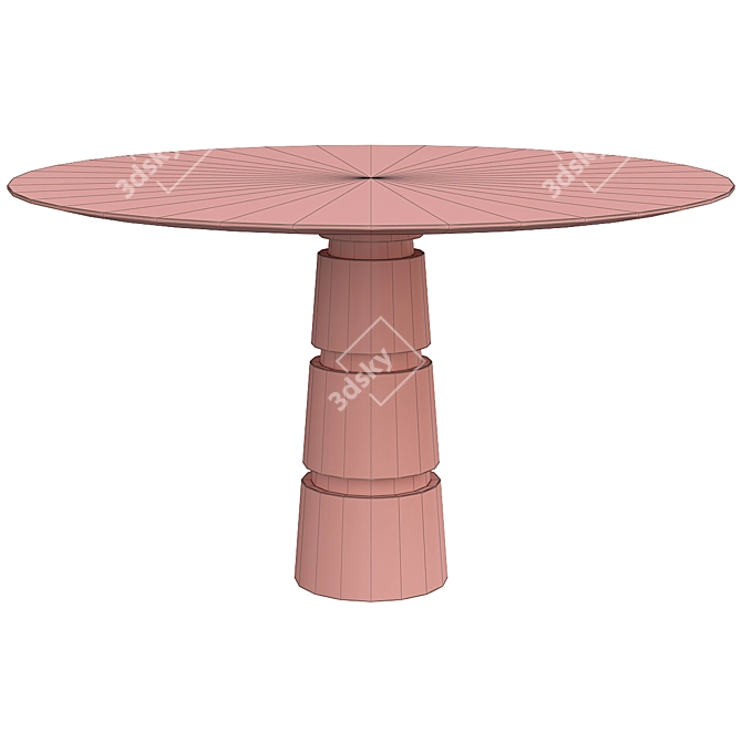 Elegant Avalanche Dining Table 3D model image 2