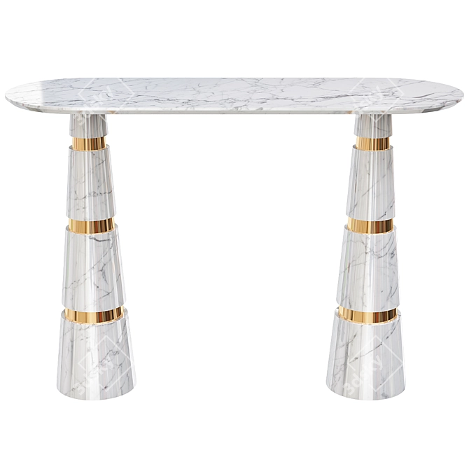 Elegant Koket Console Table 3D model image 1