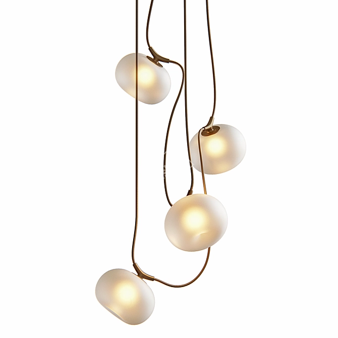 Melina Vertical Pendant Luminaire 3D model image 1